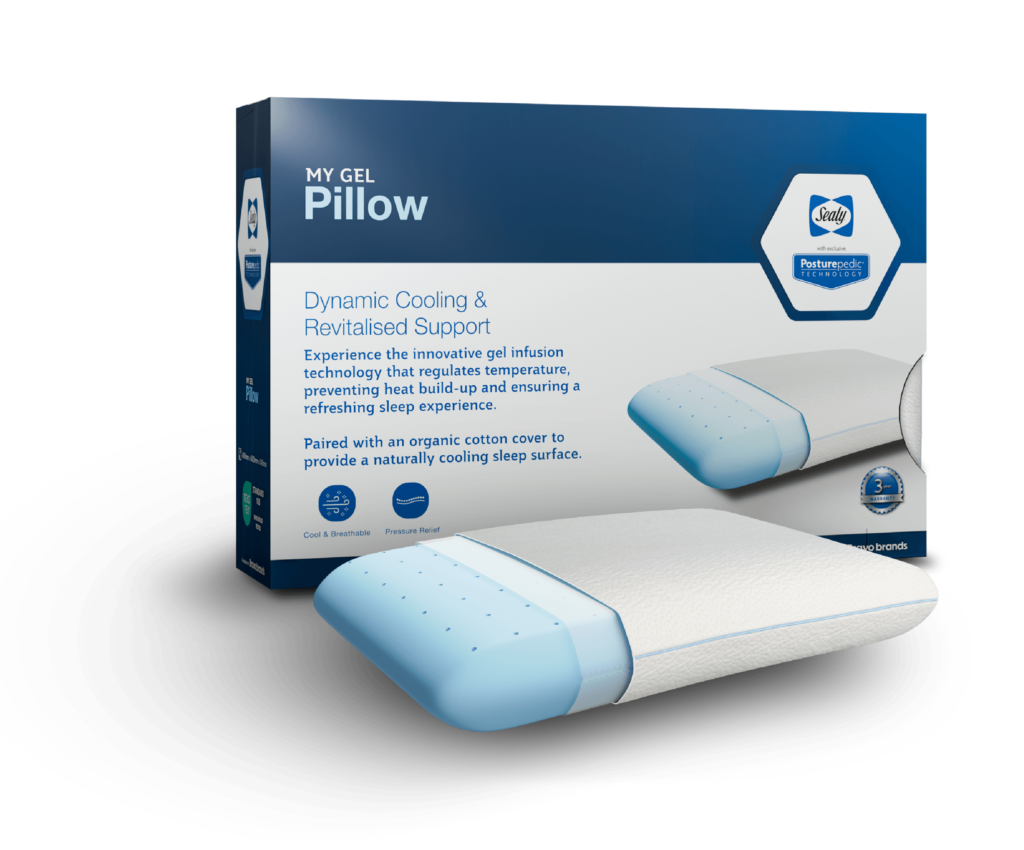 Sealy memory foam pillow shops with cooling gel